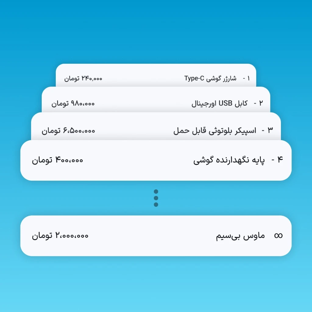افزودن نامحدود سطر در فاکتور